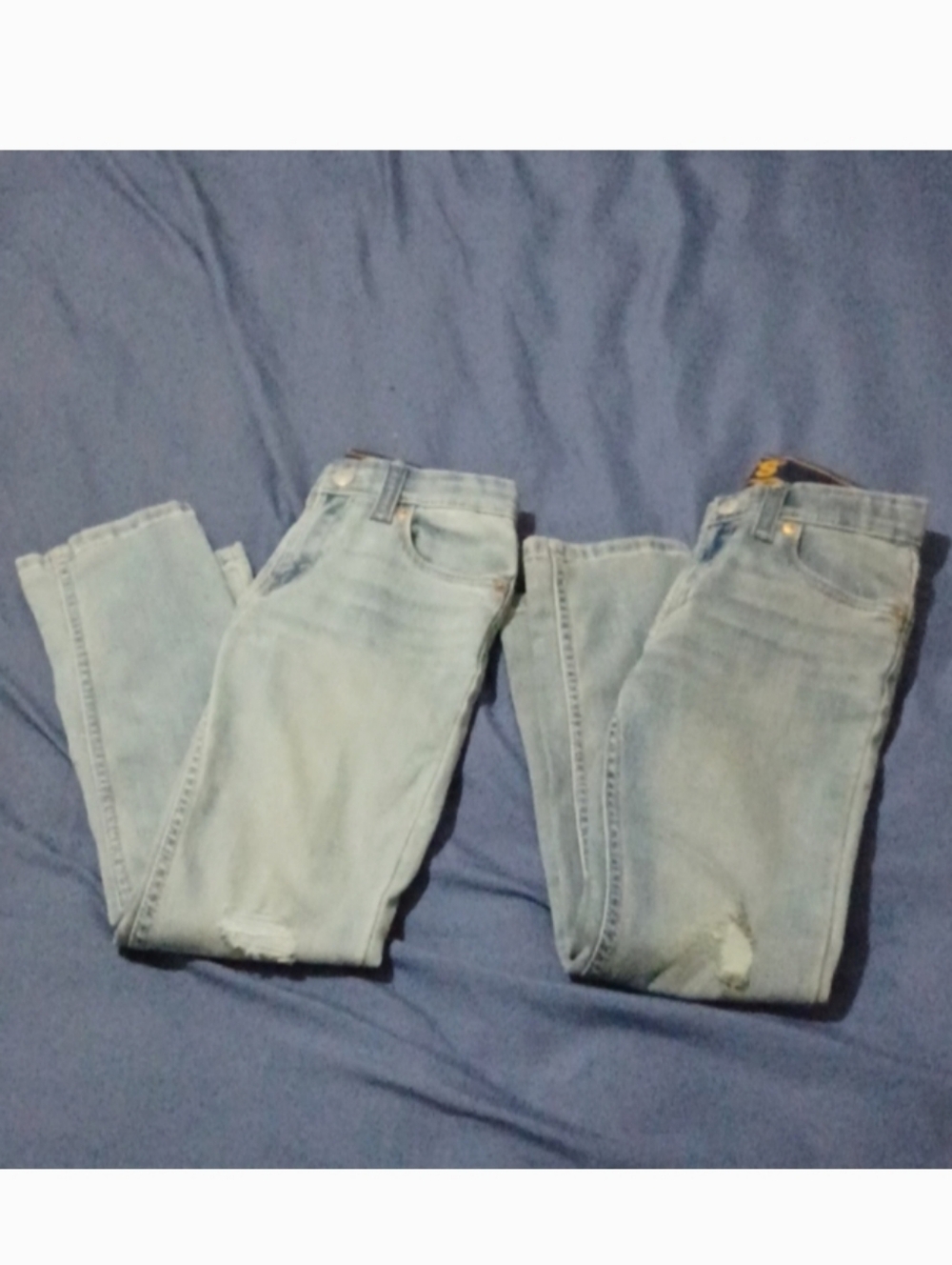 NWOT  Lot Of 2 Levi's 510 Skinny Blue Jeans Bottoms Size 7X